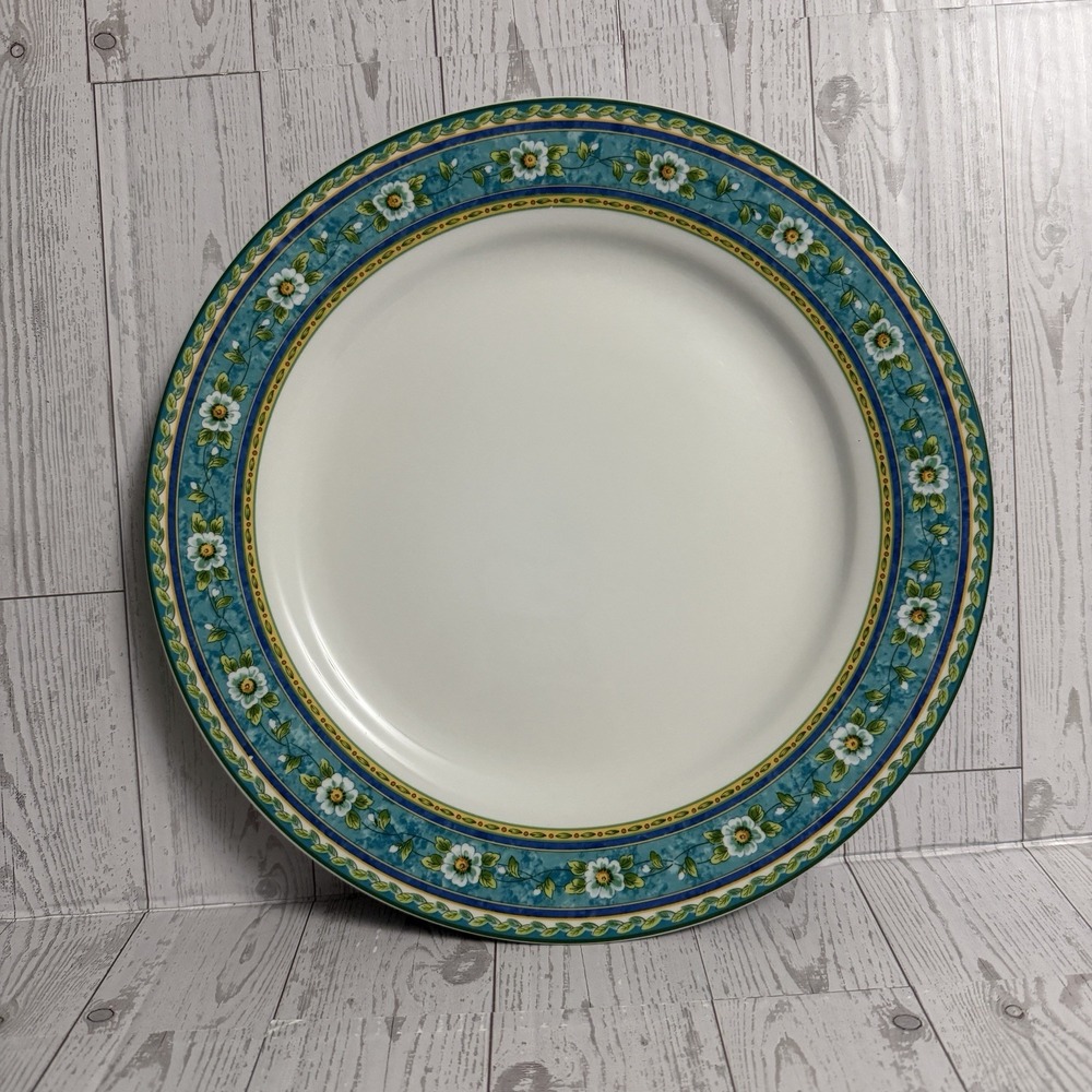 Spring Florest STUDIO NOVA 12" Platter Chop Plate Accent Dish Floral Flowers
